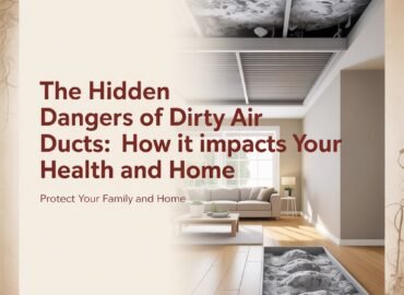 dirty Air ducts cleaning removing dust, mold, and allergens for healthier indoor air quality
